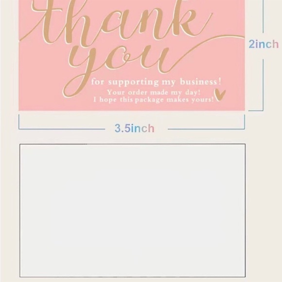 50pcs Thank You Card Exquisite Card Business - Picture 4 of 4